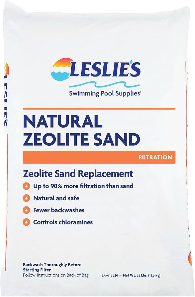 Leslie's Natural Zeolite Pool Filter Sand, 25 lbs LPM18824 by Leslie%27s