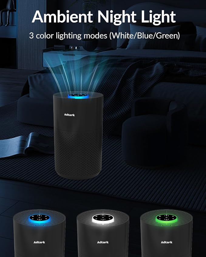 2 Pack Air Purifiers for Home Bedroom, ADTARK Air Cleaner - Image 9