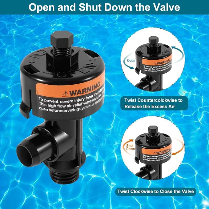 Air Relief Valve with Pool Filter Pressure Gauge, Air Relief Valve Highly - Image 6
