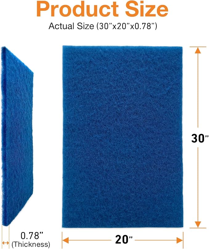2 Pack 20x30x1 Reusable Air Filter, Washable Cut-to-Fit HVAC Media - Image 2