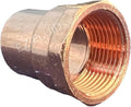 EZ-FLUID Plumbing 2" C X FIP LF Copper Female Adapter Pressure Copper Fitting,Sweat Solder Connection for Residential,Commercial. (1 Pack)