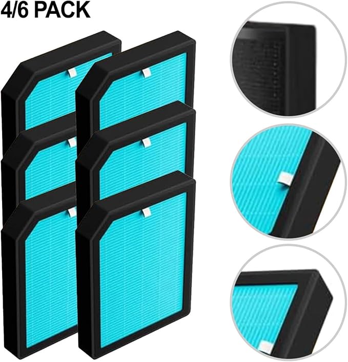 4/6pcs H13 True HEPA Replacement Filters，Compatible - Image 2