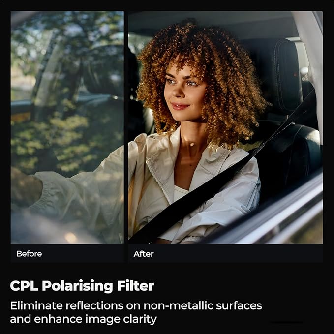 K&F CONCEPT 67mm Circular Polarizer Filter - Image 3