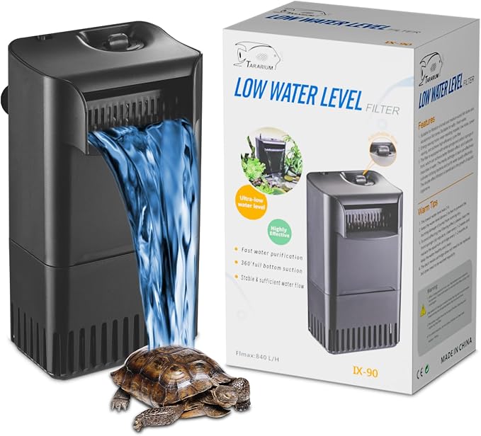 222GPH 10W Turtle Tank Filter Aquarium Filter Power Adjustable 10-40 Gal. Small - Image 7