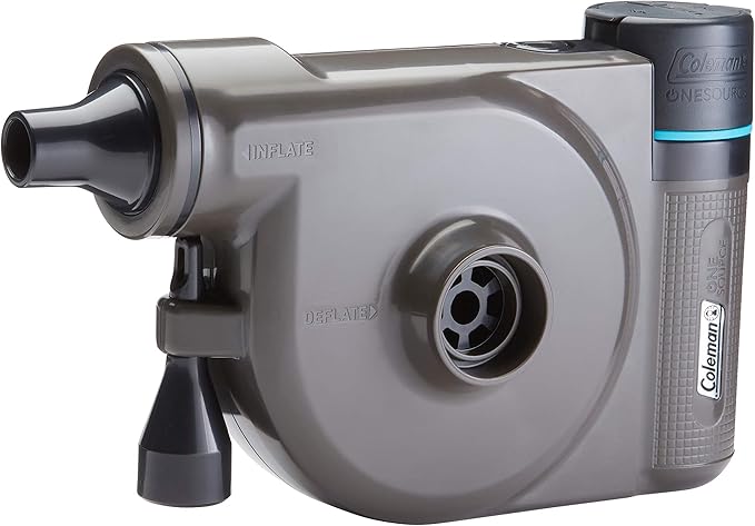 Coleman OneSource Rechargeable Outdoor Camping Gear: Camp Shower, Cordless Vacuum, Fan, Speaker, & Air Pump Options with Included Rechargeable Battery