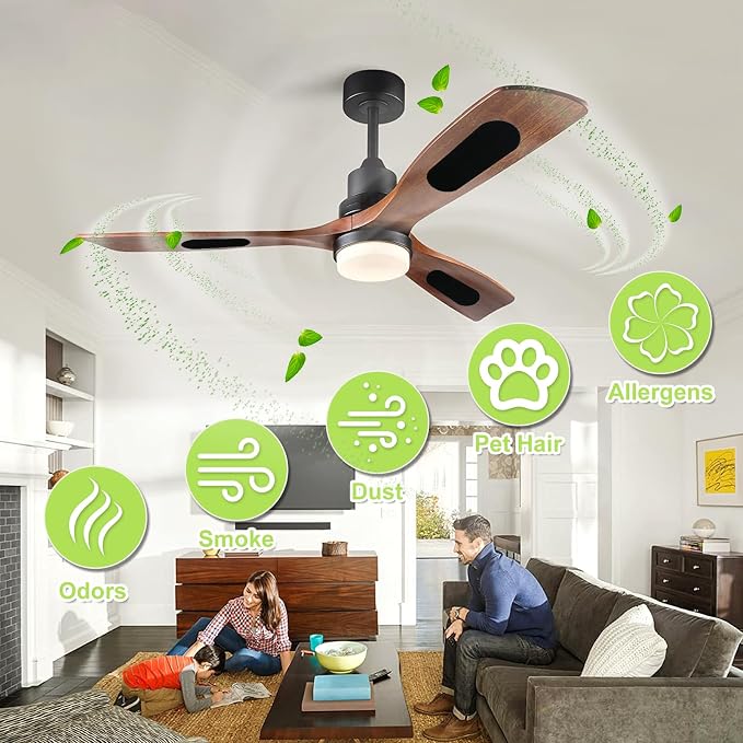 40Pcs Ceiling Fan Filters for Blades, Ceiling Fan Air Purification Component - Image 5