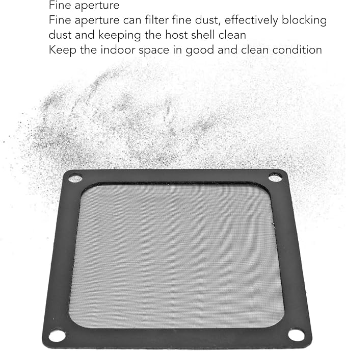 Dust Filter for Computer PC Cooler Fan, 80 x 80mm Magnetic Frame PC Fan Dust - Image 3