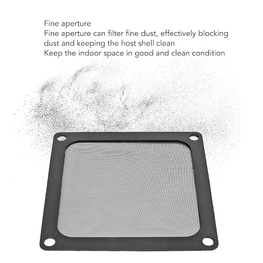 80mm x 80mm Computer Case Fan Dust Filter, PC Cooler Fan Dust Filter Cover - Image 4