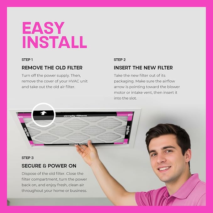Simply 20x20x2 Air Filter, MERV 11, 12 Pack, Furnace Air Filter - Image 6