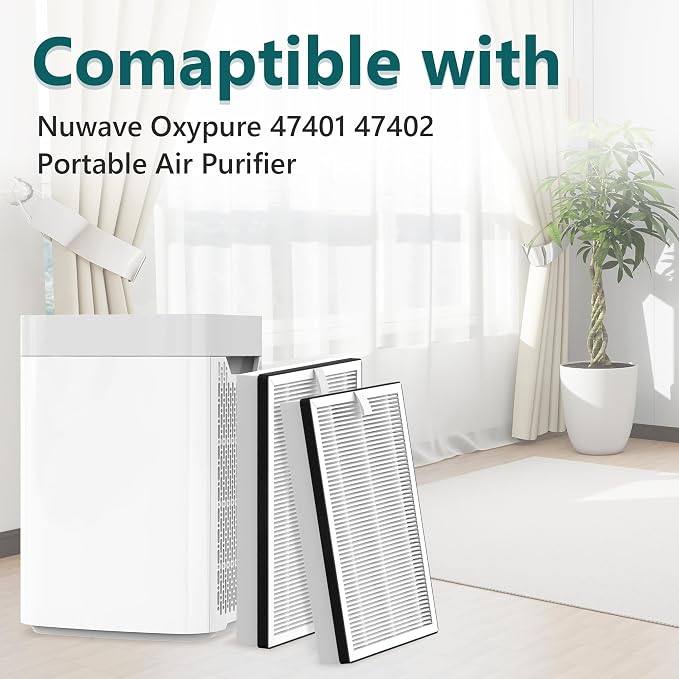Replacement HEPA/Carbon Filter for NuWave OxyPure Portable Air Cleaner Purifier - Image 2