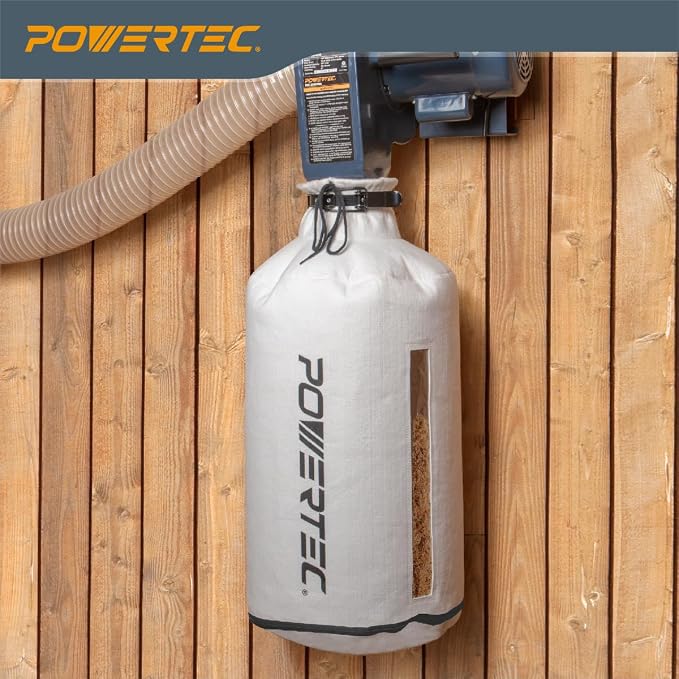 POWERTEC 70334 Dust Filter Bag for Wall Mount Dust Collectors, 1 Micron - Image 2