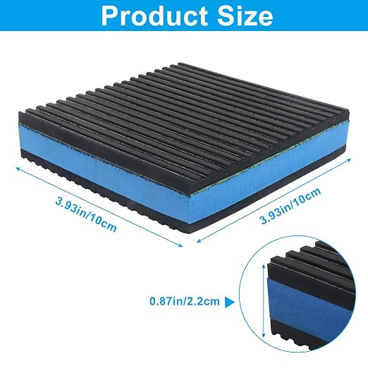Jiozermi 4 Pcs Anti Vibration Pads, Heavy Duty Rubber Sound Dampening Mat Shock - Image 3