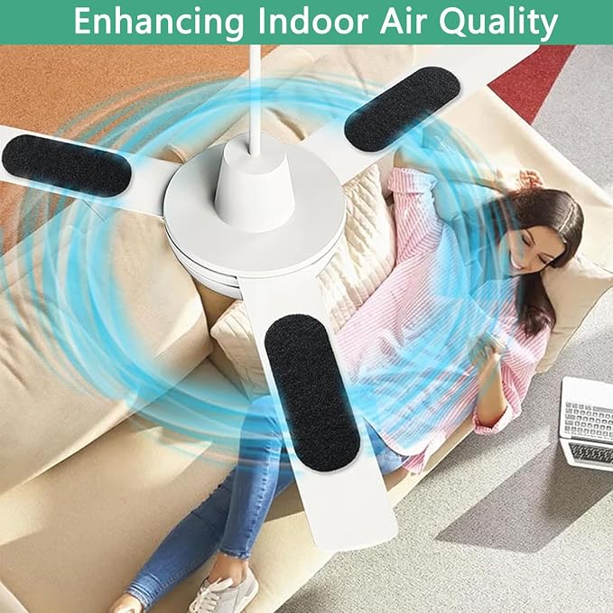 15 Pack Ceiling Fan Filters for Blades, Air Filters - Image 6