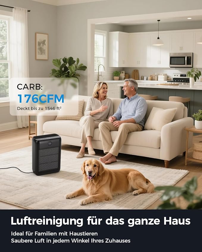Slevoo Air Purifier for Home Large Room, H13 True HEPA Filter Air Purifiers & 3 - Image 2
