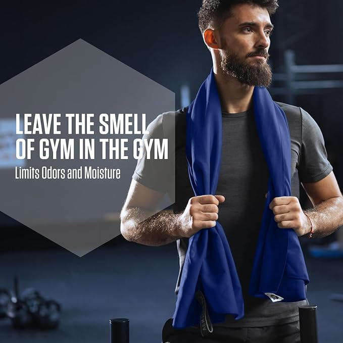 VENTURE 4TH Quick Dry Towel. Microfiber Travel Towel Ideal for Camping, Hiking, Backpacking, Gym. Lightweight & Fast Drying Travel Towels for Body. Compact & Easy to Pack - Navy Blue Extra Large