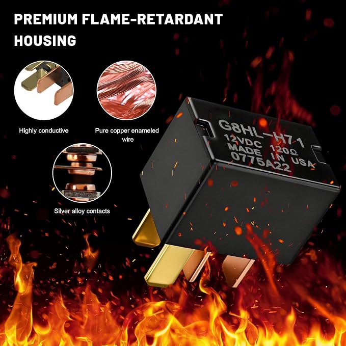 2 PCS Car AC Relay, G8HL-H71 AC & Starter Relays Assembly Replaces - Image 4