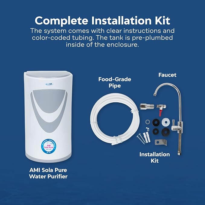 AMI Sola Pure, Under-The-Counter UV Water Purifier, Water Filter - Image 6