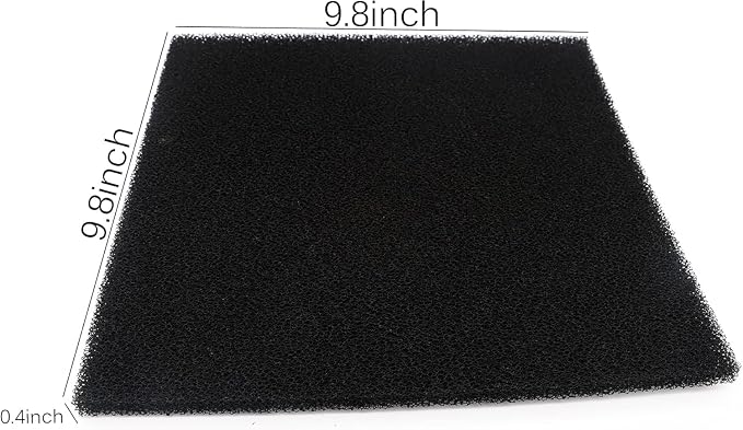 Cut to Fit Activated Carbon Media Pad, Pre Filter Carbon Sponge - Image 3