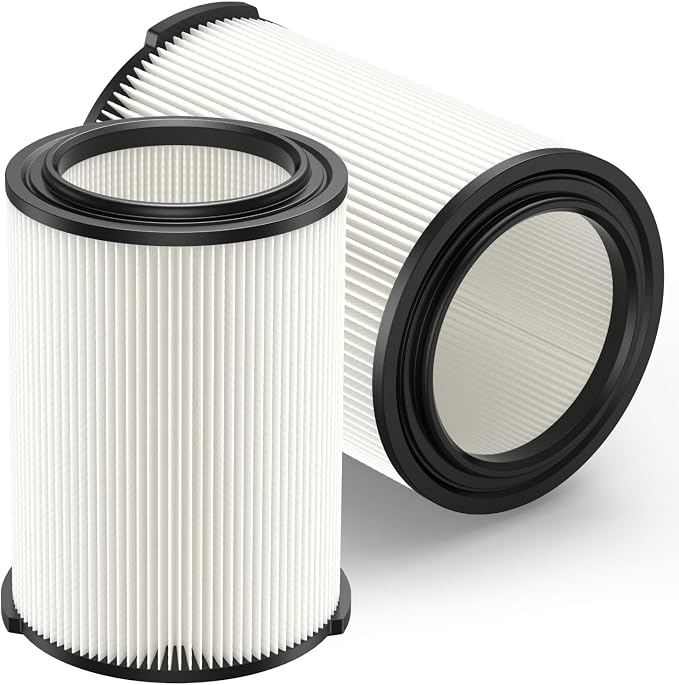 2-pack Standard Wet/dry Vac VF4000 Replacement Filter, Compatible by LINNIW