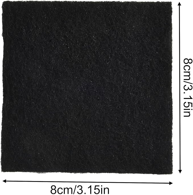 Activated Carbon for Compost Bins, Square 8x8x0.5 cm, Replaceable Compost Bin - Image 8