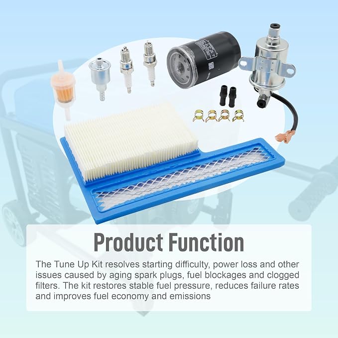 Oil Filter Air Filter Electric Fuel Pump Tune Up Kit Fit - Image 5