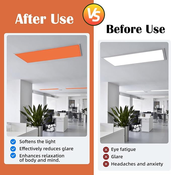 ANGSYLTH 2 Pcs Fluorescent Light Covers - Image 3