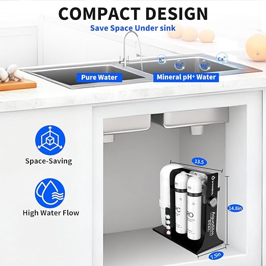 WINGSOL Integrated Reverse Osmosis Water Filter, NSF/ANSI 42/53/58, Dual Outlet - Image 9