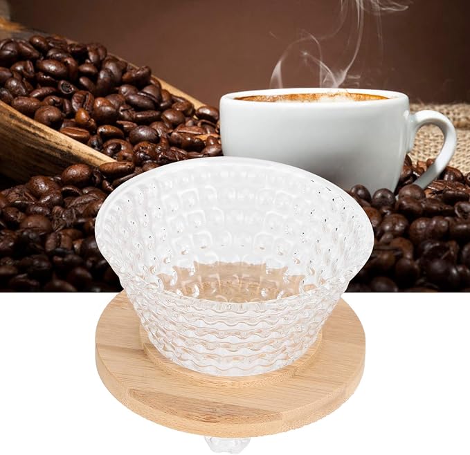 AUNMAS Glass Coffee Dripper Pour Over, Reusable Paperless Filter Funnel - Image 7