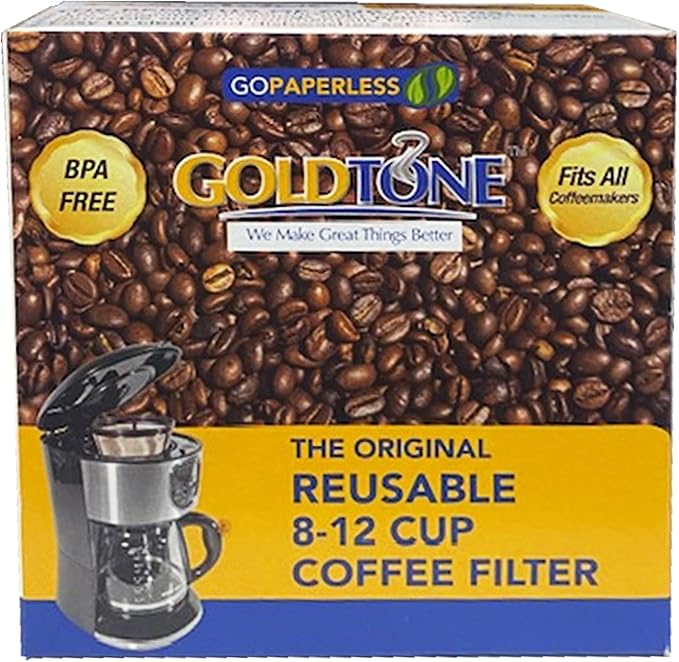GOLDTONE Reusable 8-12 Cup Basket Coffee Filter fits Black and Decker Makers - Image 3