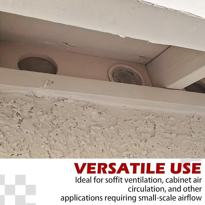 2-Inch Round Open Screen Vent, Mill Finish, 12 Pack - Image 6