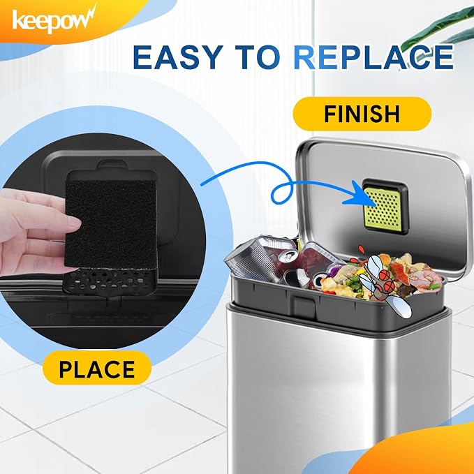 KEEPOW 8 Pack Trash Can Deodorizer Compatible - Image 4