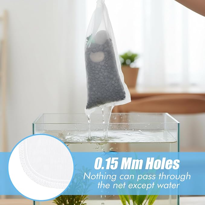 3 Pack 180 μm Filter Bag, Aquarium Media Bag - Image 2