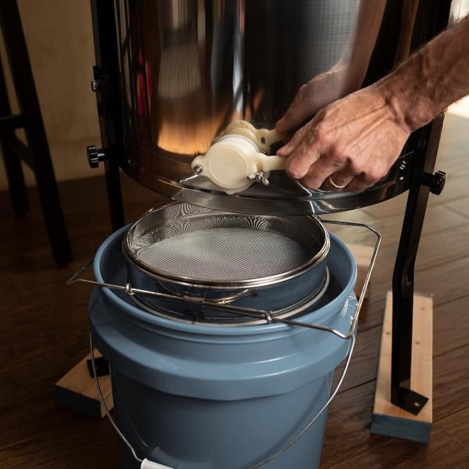 VIVO Stainless Steel Honey Strainer Double Sieve, Bee Keeping Equipment Filter - Image 9