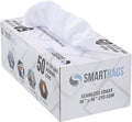 Arkwright Smart Rags in Box - (Pack of 50) Lint Free, Large Microfiber Cleaning Cloth, Scratch & Streak-Free, Dispensable Wash Towels for Cars, Kitchen, and Window Glass, White
