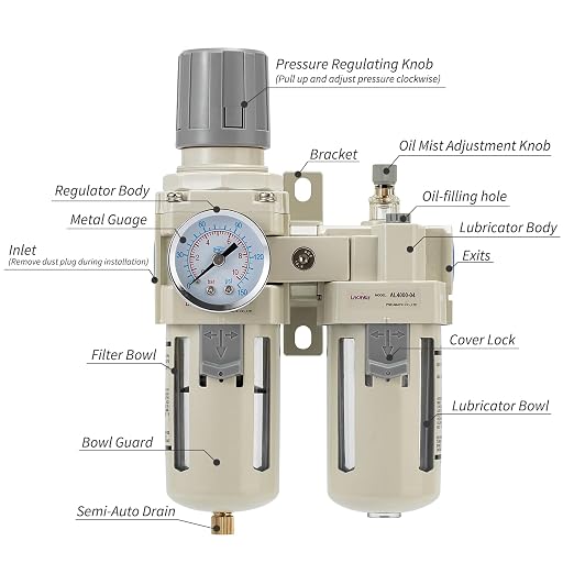 Industrial Air Compressor Filter Regulator Lubricator Unit - Image 2