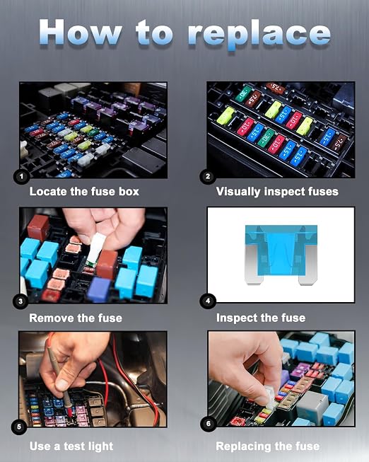 Riseuvo 140 Pcs Low Profile Mini Fuse Kit - Image 7
