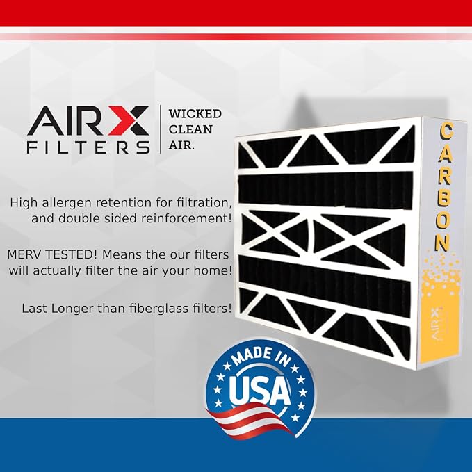 AIRX FILTERS WICKED CLEAN AIR. 24x24x4 Air Filter Odor Eliminator Carbon Filter - Image 3