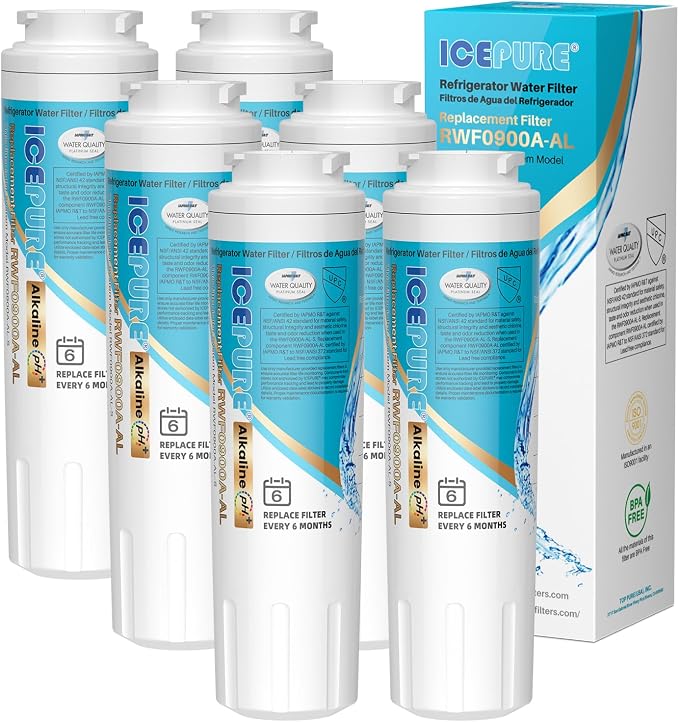 ICEPURE Alkaline UKF8001 Refrigerator Water Filter Replacement by ICEPURE
