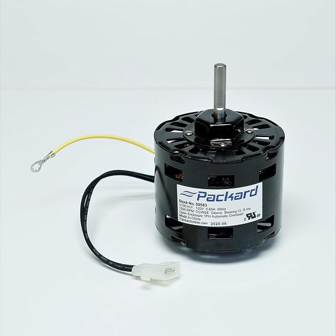 Packard 50583 Bathroom Exhaust Vent Fan Motor Replacement by Packard