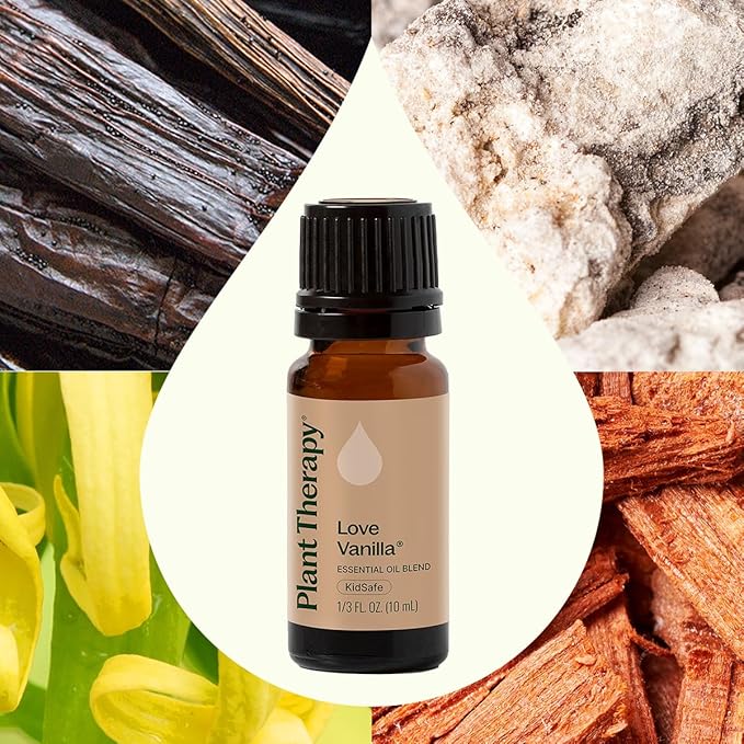 Plant Therapy Love Vanilla Essential Oil Blend 10 mL (1/3 oz) 100% Pure, Undiluted, Therapeutic Grade