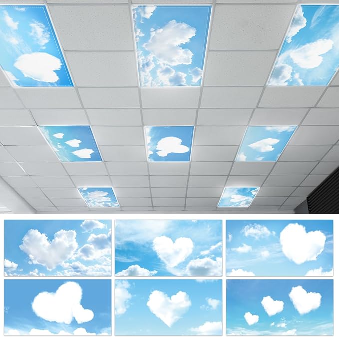 12 Pcs Fluorescent Light Covers by Wiooffen