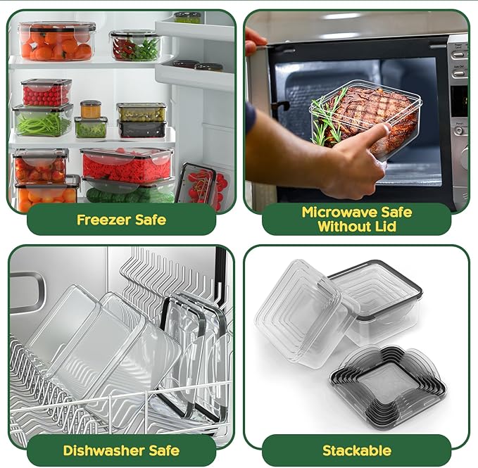 RockBerry 66 Pcs Large Food Storage Containers - Image 4