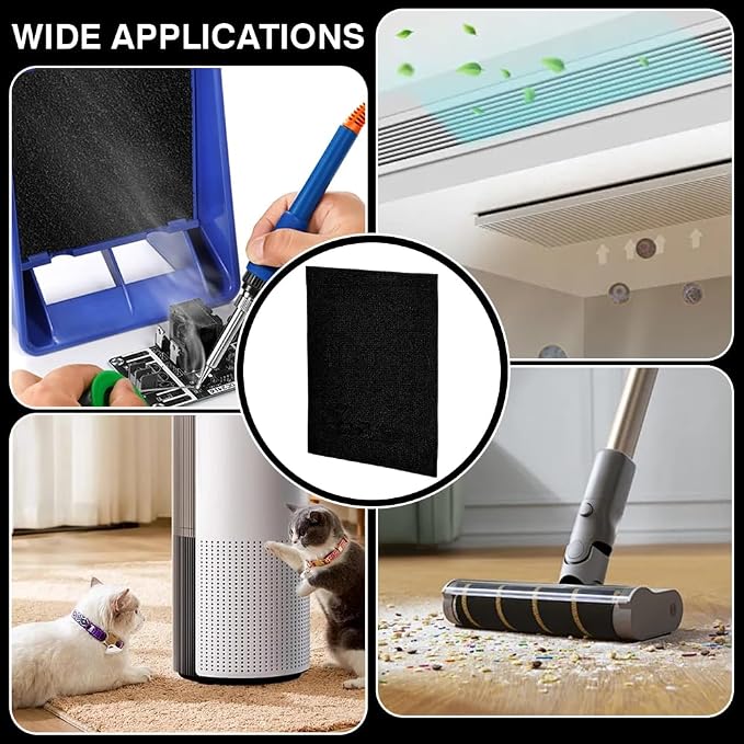 PH PandaHall 4pcs Air Conditioner Filter Pad 16" x 12.8" x 1/4" Cut to Fit Foam - Image 5