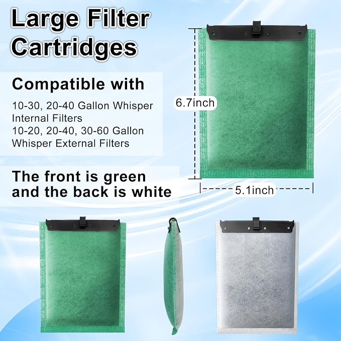 driamor 6 Pack Large Filter Cartridges Compatible - Image 3