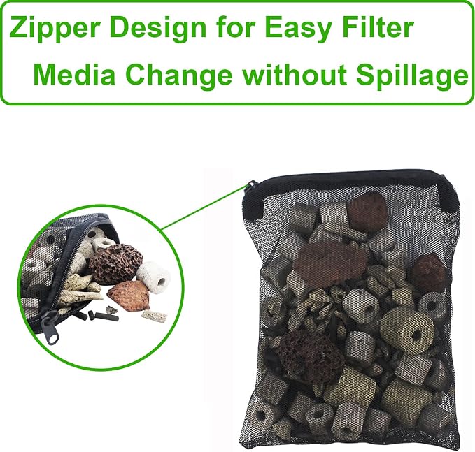 10 Pcs 5.9" x 7.8" Aquarium Filter Media Bags Large, Fish Tank Media Mesh - Image 5