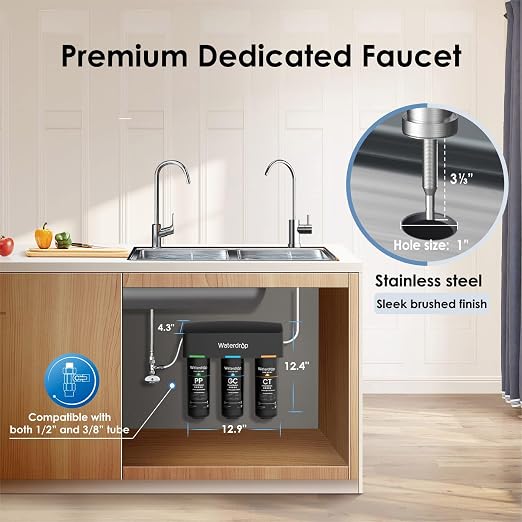 Waterdrop TSB 8 Layer Under Sink Water Filter, Bad Taste & Odor, - Image 9