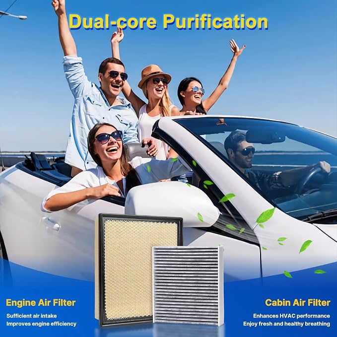 Cabin & Engine Air Filter Kit for 2016-2023 Tacoma 3.5L - Image 7