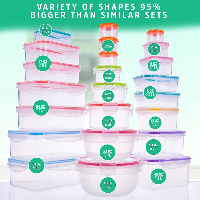 RockBerry 46 PCS Food Storage Containers - Image 3