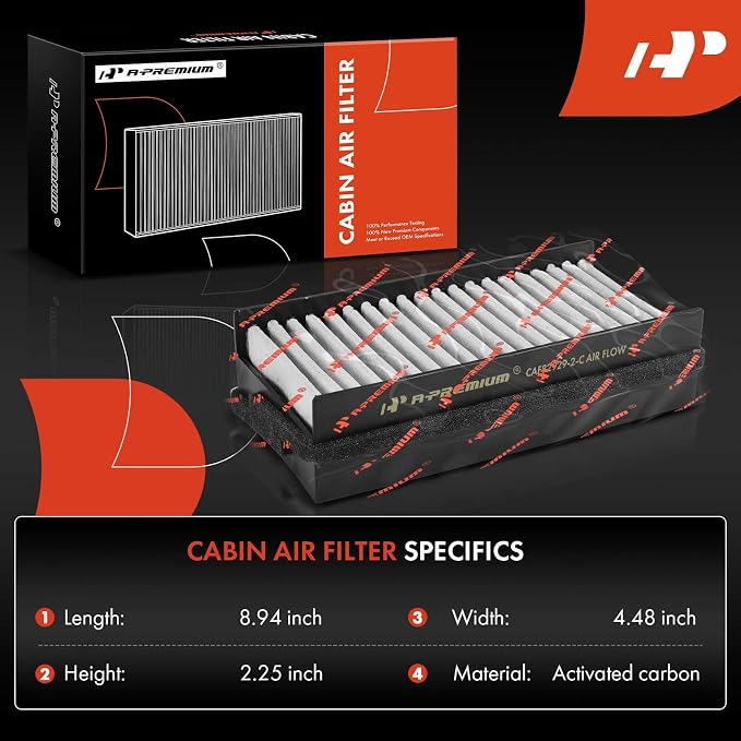 A-Premium 4-Pack Cabin Air Filter - Image 2