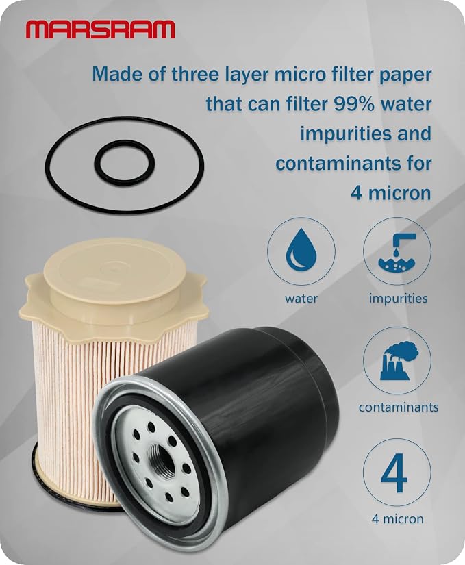 Marsram Fuel Filter Water Separator Set Fits - Image 4